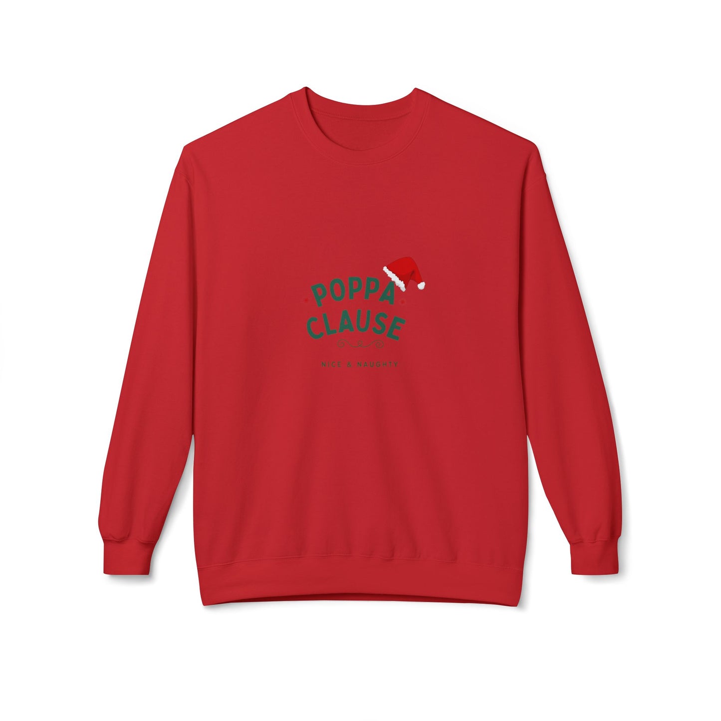 Crew Neck Sweatshirt - Mama's Clause: Stay Cozy & Merry + Bright Quote