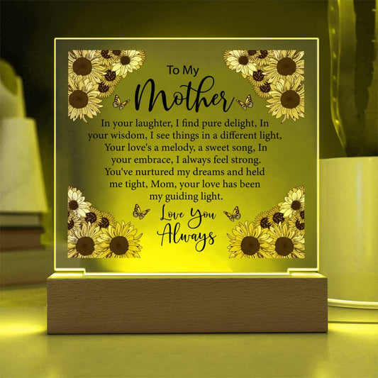 To My Mother | Square Acrylic Plaque